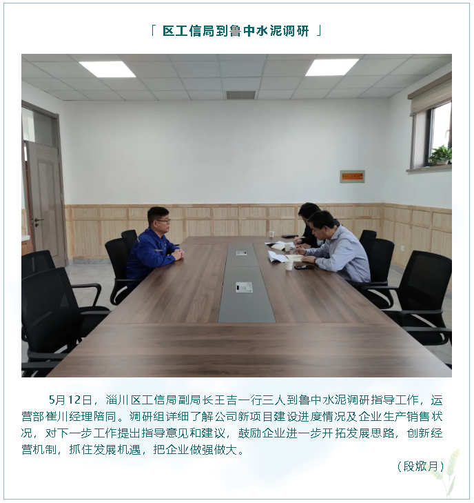 區(qū)工信局到魯中水泥調研31