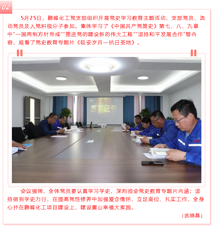 學(xué)黨史 跟黨走 ——黃驊三陽黨支部、鵬峰化工黨支部開展黨史學(xué)習(xí)教育主題活動26