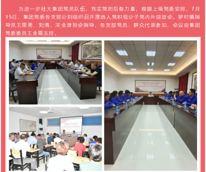 集團黨委召開入黨積極分子推選會議35